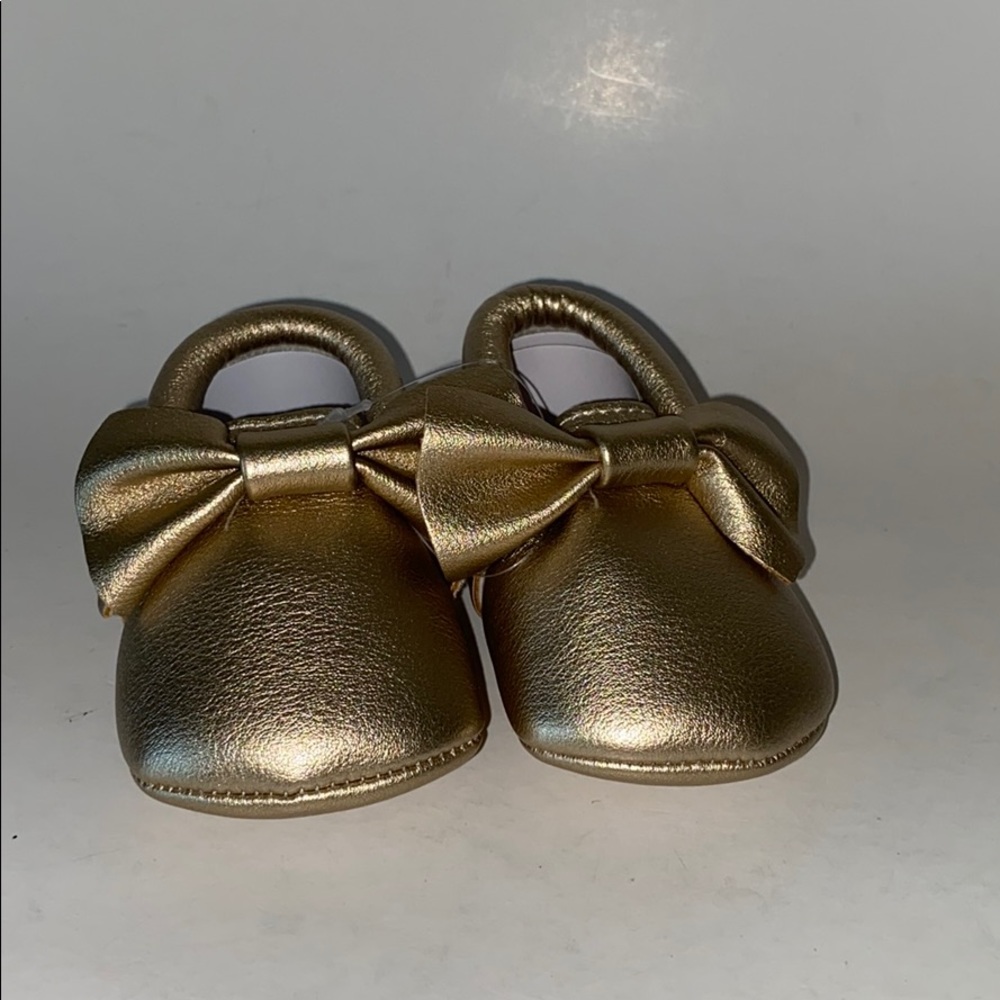 New Romirus Infant Shoes Gold Fringe size 1